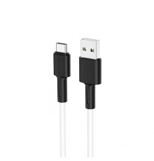 Кабель BOROFONE BX31 USB to Type-C 3A, 1m, silicone, TPE connectors, White (6931474710406)