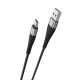 Дата кабель USB 2.0 AM to USB-C 1.0m 2.4A nylon BX32 black BOROFONE (6931474710451)
