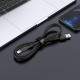 Дата кабель USB 2.0 AM to Lightning 1.2m 2.4A silicone C2-02 black Acefast (AFC2-02B)