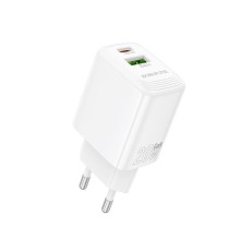 Мережевий зарядний пристрій BOROFONE BN27 Fuente PD20W+QC3.0 charger (EU) White (6941991120268)