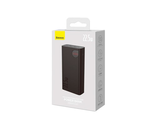 Зовнішній акумулятор Baseus Adaman Digital Display Fast Charge Power Bank 40000mAh 22.5W Black (PPAD020101) Зовнішній акумулятор Baseus Adaman Digital Display Fast Charge Power Bank 40000mAh 22.5W Black (PPAD020101)