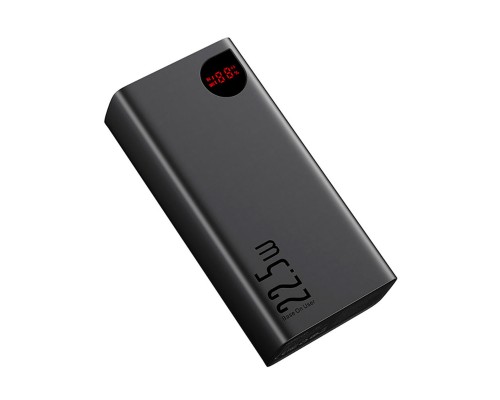Зовнішній акумулятор Baseus Adaman Digital Display Fast Charge Power Bank 40000mAh 22.5W Black (PPAD020101) Зовнішній акумулятор Baseus Adaman Digital Display Fast Charge Power Bank 40000mAh 22.5W Black (PPAD020101)