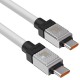 Кабель Baseus CoolPlay Series Fast Charging Cable Type-C to Type-C 100W 1m White (CAKW000202)