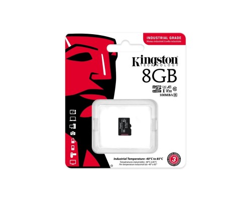 microSDHC (UHS-1 U3) Kingston Industrial 8Gb class 10 V30 А1 (SDCIT2/8GBSP) microSDHC (UHS-1 U3) Kingston Industrial 8Gb class 10 V30 А1 (SDCIT2/8GBSP)