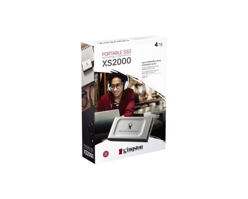 Портативний SSD Kingston XS2000 BOC 4TB USB 3.2 Gen2 (2x2) Type-C  3D NAND (SXS2000/4000GA)