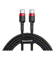Кабель Baseus Cafule USB Cable Type-C-Type-C 3A 2m Red+Black (CATKLF-H91)