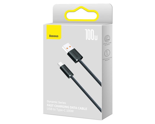 Дата кабель USB 2.0 AM to Type-C 2.0m 5A Gray Baseus (CALD000716)