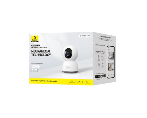 IP-камера відеоспостереження Baseus Security P1 Series Indoor 3MP OS White EU (S0TV002132) IP-камера відеоспостереження Baseus Security P1 Series Indoor 3MP OS White EU (S0TV002132)