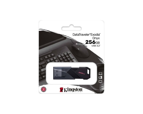 Флеш-накопичувач Kingston USB 3.2 DT Exodia Onyx 256GB Black (DTXON/256GB)
