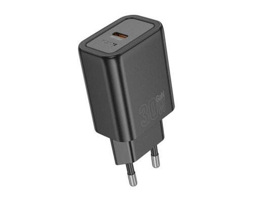 Мережевий зарядний пристрій HOCO N62 Gentle single port PD30W charger (EU) Black (6942007644297) Мережевий зарядний пристрій HOCO N62 Gentle single port PD30W charger (EU) Black (6942007644297)