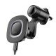 Автотримач для телефона HOCO HW30 Crown magnetic wireless charging car holder (air outlet) Black Metal Gray (6942007646925)