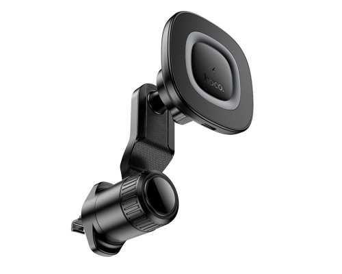 Автотримач для телефона HOCO HW30 Crown magnetic wireless charging car holder (air outlet) Black Metal Gray (6942007646925) Автотримач для телефона HOCO HW30 Crown magnetic wireless charging car holder (air outlet) Black Metal Gray (6942007646925)
