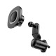Автотримач для телефона HOCO HW30 Crown magnetic wireless charging car holder (air outlet) Black Metal Gray (6942007646925)