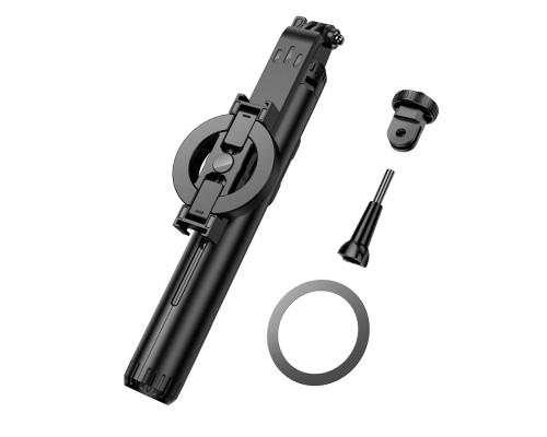 Селфі-монопод HOCO K25 Sherkhan magnetic aluminum alloy live broadcast holder Black (6942007646314) Селфі-монопод HOCO K25 Sherkhan magnetic aluminum alloy live broadcast holder Black (6942007646314)