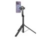 Селфі-монопод HOCO K25 Sherkhan magnetic aluminum alloy live broadcast holder Black (6942007646314)