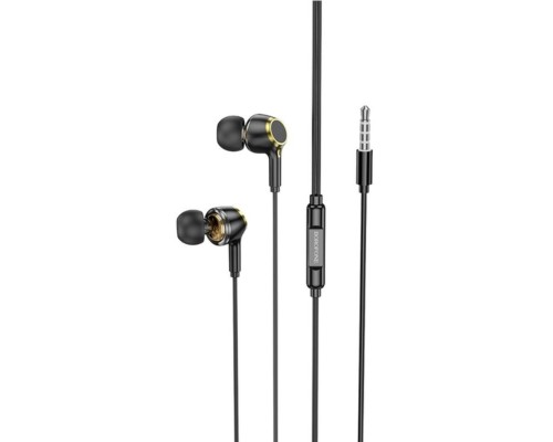 Навушники BOROFONE BM90 Miller universal earphones with microphone Black (6941991109812)
