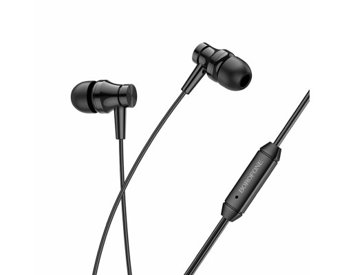 Навушники BOROFONE BM67 Talent universal earphones with mis Black (6974443382891)