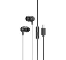 Навушники BOROFONE BM77 Type-C Delicious universal digital earphones with microphone Black (6941991103001)