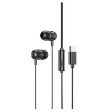 Навушники BOROFONE BM77 Type-C Delicious universal digital earphones with microphone Black (6941991103001)