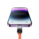 Кабель Baseus CoolPlay Series Fast Charging Cable Type-C to iP 20W 2m Orange (CAKW000107)