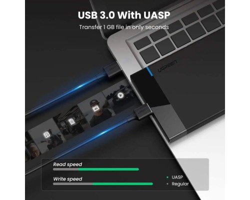 Зовнішня кишеня для накопичувача UGREEN US221 2.5 Inch Hard Drive Box (UGR-30848) (UGR-30848) Зовнішня кишеня для накопичувача UGREEN US221 2.5 Inch Hard Drive Box (UGR-30848) (UGR-30848)
