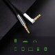 Аудіокабель UGREEN AV119 3.5mm Male to 3.5mm Male Straight to angle flat Cable 1m (Black)(UGR-10597) (UGR-10597)