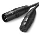 Аудіокабель UGREEN AV130 Cannon Male to Female Microphone Extension Audio Cable 3m (Black)(UGR-20711) (UGR-20711)