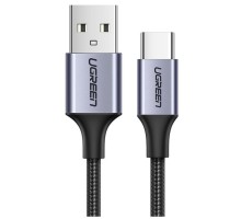 Кабель UGREEN US288 USB-A 2.0 to USB-C Cable Nickel Plating Aluminum Braid 1.5m (Black) (UGR-60127) (UGR-60127)