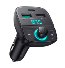 АЗП з FM-модулятором UGREEN CD229 FM&amp;Bluetooth Transmitter&amp;Car Charger + TF  Slot Black (UGR-80910)