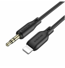 Аудіокабель BOROFONE BL18 iP silicone digital audio conversion cable Black (6941991101045)