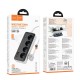 Мережевий подовжувач HOCO AC22 Sunlight 4-bit (PD30W/1C3A) desktop socket (EU/GER)(L=3M) Black (6942007636728)