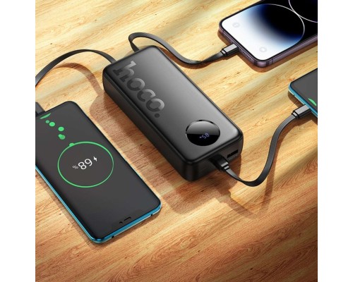 Зовнішній акумулятор HOCO J132A Sabio 22.5W+PD20W fully compatible power bank with 3 cables(20000mAh) Black (6942007632591) Зовнішній акумулятор HOCO J132A Sabio 22.5W+PD20W fully compatible power bank with 3 cables(20000mAh) Black (6942007632591)