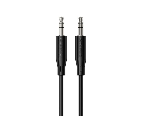 Аудіокабель BOROFONE BL26 Standard AUX audio cable 1m Black (6941991122170) Аудіокабель BOROFONE BL26 Standard AUX audio cable 1m Black (6941991122170)