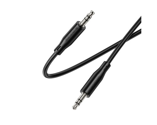 Аудіокабель BOROFONE BL26 Standard AUX audio cable 1m Black (6941991122170) Аудіокабель BOROFONE BL26 Standard AUX audio cable 1m Black (6941991122170)
