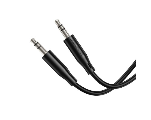 Аудіокабель BOROFONE BL26 Standard AUX audio cable 1m Black (6941991122170) Аудіокабель BOROFONE BL26 Standard AUX audio cable 1m Black (6941991122170)
