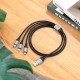 Кабель HOCO X102 Fresh 3-in-1 charging data cable (iP+Micro+Type-C) Black (6942007608794)