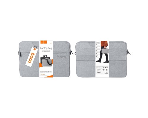 Сумка для ноутбука HOCO GT1 Simple series laptop bag (15.6 inches) Gray (6942007620994) Сумка для ноутбука HOCO GT1 Simple series laptop bag (15.6 inches) Gray (6942007620994)