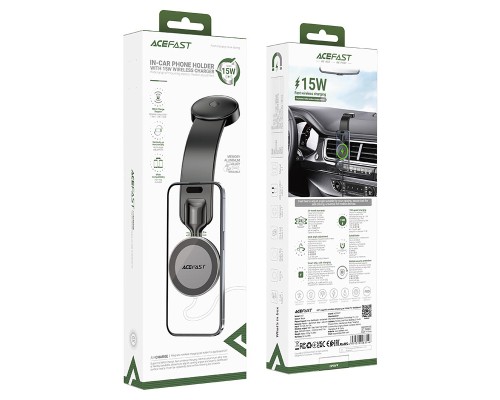 Універсальний автотримач Acefast D37 Magnetic wireless (6974316283546)