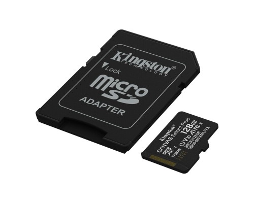 Карта пам'яті microSDXC (UHS-1) Kingston Canvas Select Plus Gen3 128Gb class 10 А1 (R-150MB/s) (adapter SD) (SDCS3/128GB)