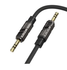 Аудіокабель BOROFONE BL22 3.5mm male to 3.5mm male, TPE, 1m, Black (6941991117725)