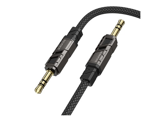 Кабель мультимедійний 3.5mm M to 3.5mm M 1.0m black BOROFONE (6941991117725)
