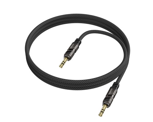 Кабель мультимедійний 3.5mm M to 3.5mm M 1.0m black BOROFONE (6941991117725)
