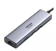 USB-хаб UGREEN CM512 USB-C to 2*USB3.0+HDMI+RJ45+SD&TF +PD port Converter (UGR-90568)