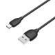 Дата кабель USB 2.0 AM to Micro 5P 1.0m 2.4A black BOROFONE (6931474701770)