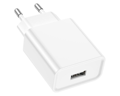 Зарядний пристрій BOROFONE BA74A USB 10.5W white (6974443388640)