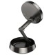 Автотримач для телефона HOCO HW33 Metal ring magnetic wireless fast charging car holder (center console) Metal Grey (6942007647946)