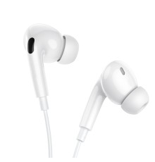 Навушники BOROFONE BM100 Pro Fuente universal digital earphones with microphone Type-C White (6941991121784)