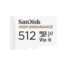 Карта пам'яті microSDXC (UHS-1 U3) SanDisk High Endurance 512Gb class 10 V30 (100Mb/s) (adapterSD) (SDSQQNR-512G-GN6IA)
