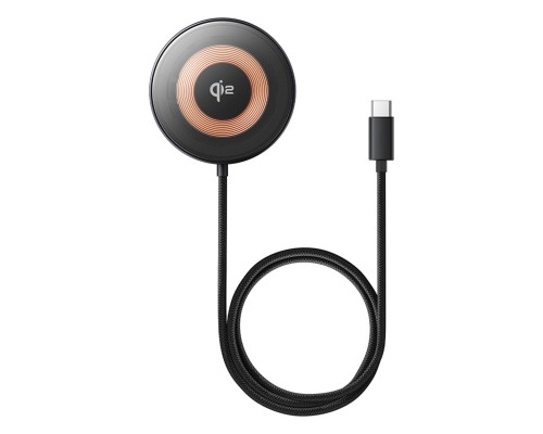 Бездротовий зарядний пристрій Baseus Simple Mini4 Magnetic Wireless Charging Stand Qi2 15W Universal Explorer Edition Cosmic Black (P10273300121-01)