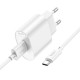 Мережевий зарядний пристрій HOCO C109A(10.5W) Fighter single port charger set(Type-C) White (6942007656610)